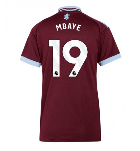 Aston Villa Ibrahim Mbaye #19 Domácí Dres pro Dámské 2026-27 Krátký Rukáv Aston Villa Ibrahim Mbaye #19 Domácí Dres pro Dámské 2026-27 Krátký Rukáv